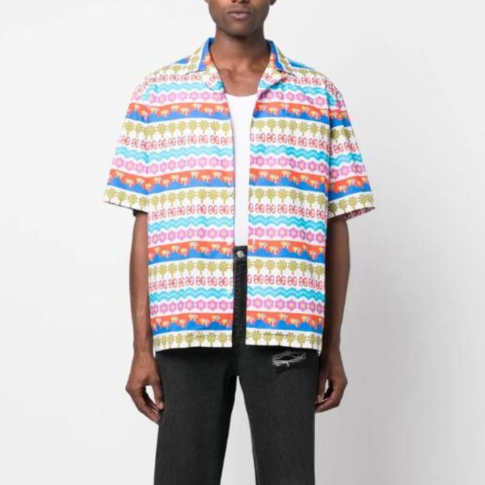 BNWT SS23 EGONLAB "WONDERLAND" GARDEN PRINT SUMMER SHIRT S